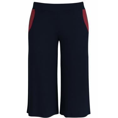 Imagem de Calça Pau a Pique Pantacourt Básica Azul Marinho