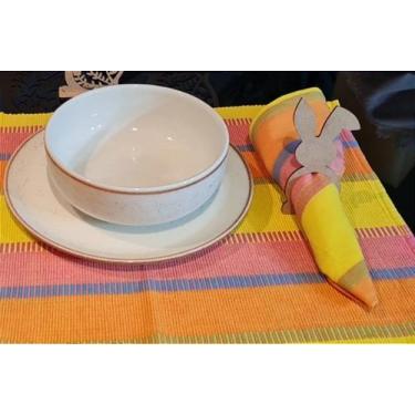 Imagem de Porta Guardanapo MDF Tema Páscoa - Jogo de Argolas para Mesa - no-bran