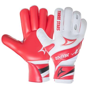 Imagem de Luva de Goleiro Juvenil Three Stars Keeper Palma Vermelha-Unissex