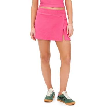 Imagem de Beyond Yoga Saia Crossover feminina Spacedye Points, Rosa vívido mesclado, P