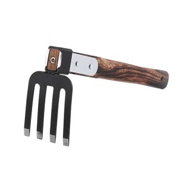 Imagem de predolo Cultivador de enxada de jardim com cabo de madeira resistente, ferramenta de aço carbono para soltar solo, cultivar gramado, plantar e jardinagem, Ancinho