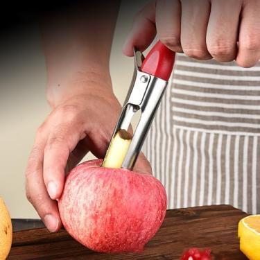 Imagem de Removedor de caroço de frutas de aço inoxidável extrator de polpa de núcleo vermelho