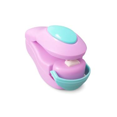 Imagem de Mini Seladora Portátil para Embalagens Cores variadas Fechamento de Pacotes Seladora Manual de Plástico