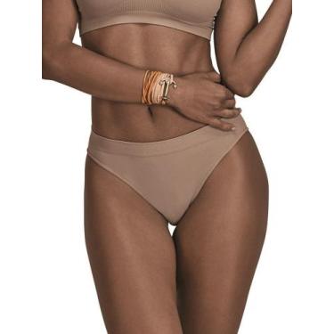 Imagem de Calcinha Calça Cavada Nova Ultraleve DeMillus 56300, Bege rosado, UN