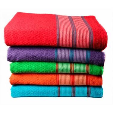 Imagem de Toalha Banho, Kit Toalhas Banhão Algodão Felpuda Alta Absorção, Dobrável E Fácil de Guardar(Cinza,02 Unidades)