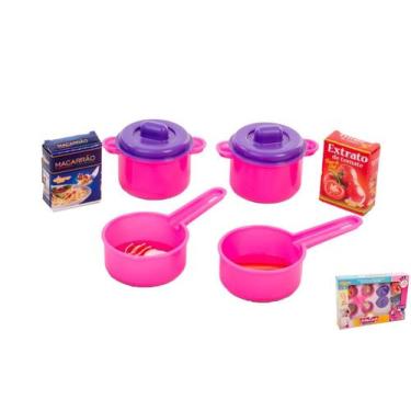 Imagem de Brinquedo Cozinha Infantil Panelinhas Little Cook Alligra