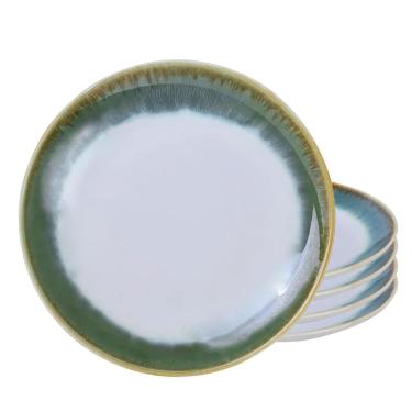 Imagem de Jogo De Pratos Raso Jantar Kit 4 Peças 27Cm Le Sentier Verde