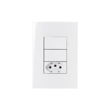 Imagem de Interruptor +Tomada 20A Margirius Sleek C Placa 4X2