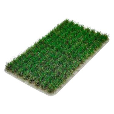 Imagem de Dynwave Kit de de grama artificial para modelismo de terrenos, de grama artificial para arbustos de planície em cenários de areia, Verde Escuro