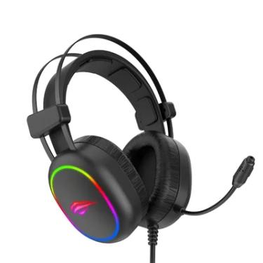 Imagem de Headset Gamer Havit H2016d, RGB, Drivers 50mm, Com Cabo 2 P2 3.5mm, 7.1 Surround, Para...