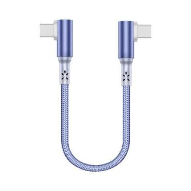 Imagem de Cabo USB C Curto De 10CM 20CM Trançado 60W Para Carregamento Rápido E 