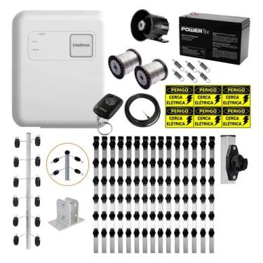 Imagem de Kit Cerca Elétrica Industrial 6 Isoladores C Suporte Fixação - INTELBR