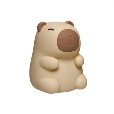 Imagem de Luminária Abajur Taschibra Touch Soft Led Capybara Rgb Recarregável