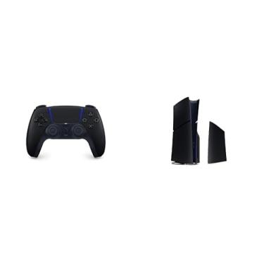 Imagem de Bundle Midnight Black: Controle sem fio Dualsense + Tampa do console PlayStation®5 Slim