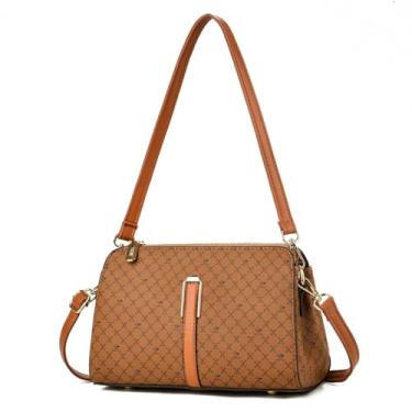 Imagem de Bolsa Feminina Pequena de Mão, Transversal e Ombro - Bolsa Estilosa com Grande Capacidade, Aparência Sofisticada para Dia a Dia (Amarelo)