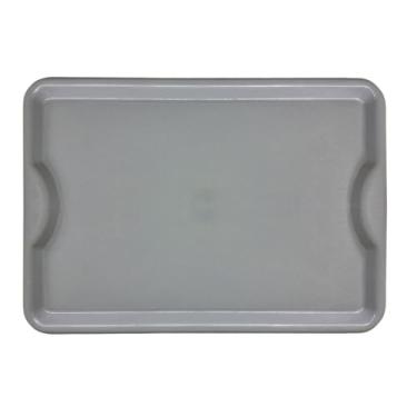 Imagem de Bandeja Plastica Self service grande 48x33cm buffet restaurante fast food lanches em Polipropileno(Cinza)