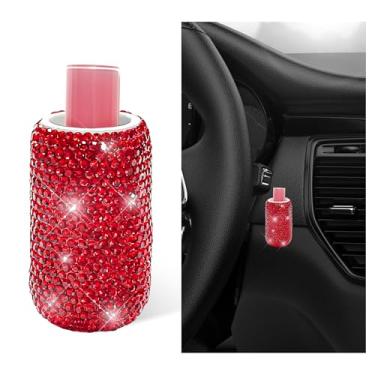 Imagem de ZNDAW Suporte de batom vertical para carro, adesivo forte, protetor labial para veículos, organizador de batom com isolamento vertical sem derretimento para carro, acessórios interiores automotivos