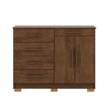 Imagem de Cômoda Sapateira Armario Multiuso Sirius Imbuia Rústico - Mabe Magazine