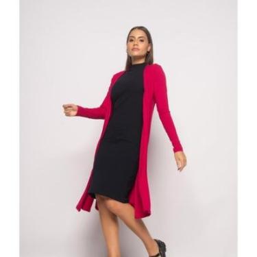 Imagem de Kimono Alongado Manga Longa Canelado Salvatore Fashion-Feminino