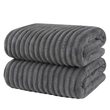 Imagem de KinHwa Toalhas de banho de microfibra toalhas de banheiro grandes toalhas de banho absorventes toalhas macias para banheiro tamanho grande para mulheres homens toalha de microfibra ideal