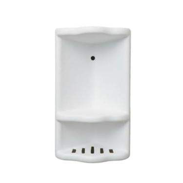 Imagem de Cantoneira De Banheiro Plástica Branca Suporte De Parede Organizador De Canto Porta Shampoo, Sabonete E Itens De Higiene