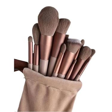 Imagem de Kit 13 Pçs Pincéis De Maquiagem profissional Contorno corretivo base Kabuki Profissional (aleatório)