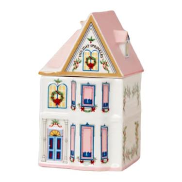 Imagem de Fenteer Enfeite de Natal em miniatura de resina para decoração de vila de especiarias, ideal para guardar pós, Style a