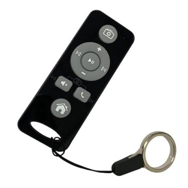 Imagem de MotiveTech Controle remoto multimídia para reprodutor de música, aumentar/diminuir volume e silenciar, compatível com smartphones e dispositivos móveis. Portátil