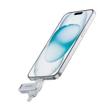 Imagem de Leitor de cartão USB-C 2.0 — Adaptador de cartão SD/TF 3 em 1