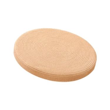 Imagem de Fenteer Almofada de assento trançada Almofada de chão Tatami plana 40cm 16 polegadas Almofada de chão decorativa Pufe para Sala de ioga Quarto Casa, 6 Cm de Altura