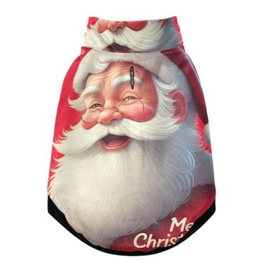 Imagem de SEHANY Casaco de Natal para cães pequenos, super quente à prova de vento, jaqueta de inverno macia e aconchegante para animais de estimação para clima frio na neve com trela, casaco para animais de