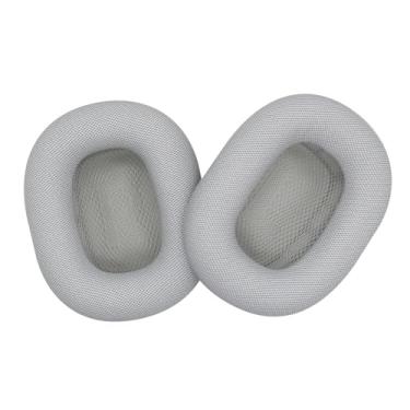 Imagem de Generic Almofadas de Tecido de Malha para Fones de Ouvido Substituição de Protetores de Ouvido Macios para, Capa de Proteção de Fone de Fácil de Instalar Cinza/cinza Escuro, Respirável Com (Cinza)