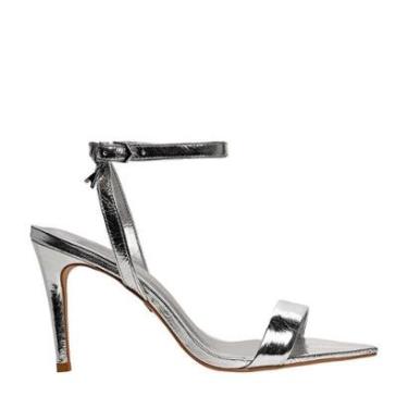Imagem de Sandalia Carrano Charm Salto Spechio Metalizado-Feminino