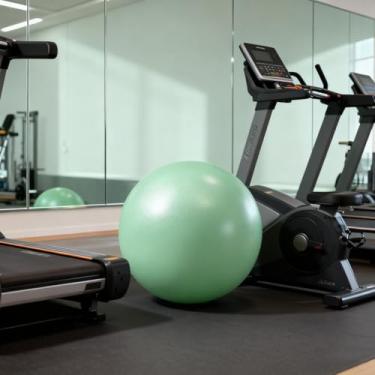 Imagem de Pequena bola de Pilates Fitness, à prova de explosão, mini bola de ioga antiderrapante para fitness, alongamento e fortalecimento do núcleo