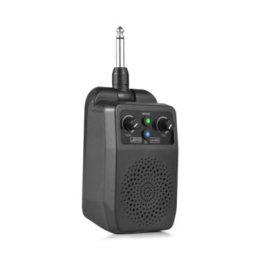 Imagem de Amplificador de Alto-Falante para Guitarra com Ajuste Voz via BT Portátil Plug-in Todas as Guitarras Elétricas 1500mAh Recarregável Type-C Plug and Play 4 Tipos Efeitos Integrados