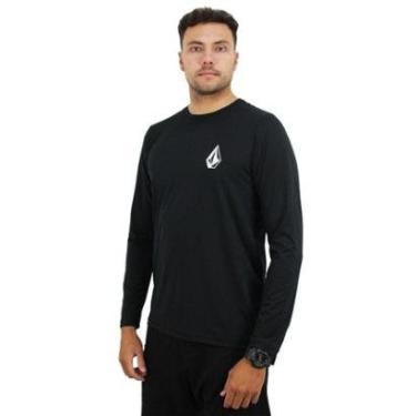 Imagem de Camiseta de Lycra Volcom Iconic Stone Manga Longa-Unissex