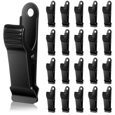 Imagem de 20 peças de grampos de jacaré pequenos de metal, mini grampos de mola de crocodilo pequeno grampo para artesanato em papel foto, mini clipes de 3,8 x 0,5 cm para pendurar para fios, fotos, lanches