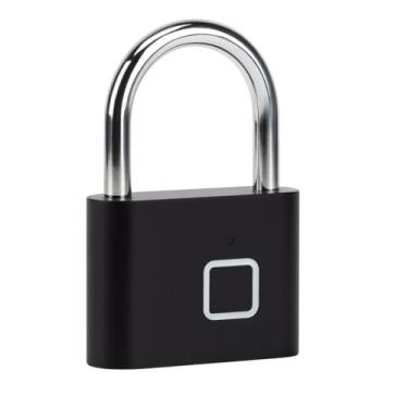 Imagem de Cadeado Biométrico com Impressão Digital (PRETO)