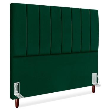 Imagem de Cabeceira Queen 160 Cm Com Frame Carla Suede Verde Artte Verde