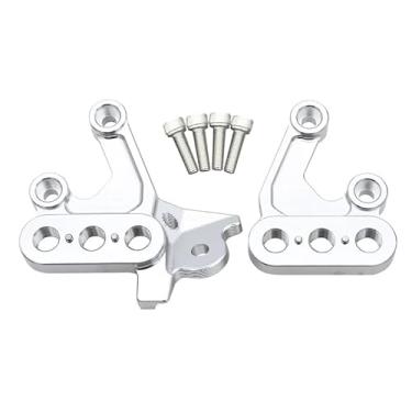 Imagem de Para Surron Light Bee X & S para Segway Electric Motorcycle Pegs Suporte de montagem de pedal (prata)