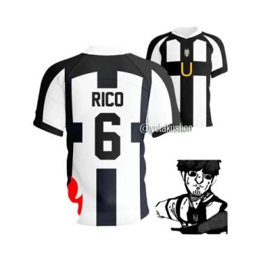 Imagem de Camisa De Futebol Masculina Blue Lock Ubers Com Decote Em V, Uniforme 