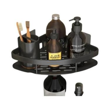 Imagem de Prateleira De Banheiro Em Liga De Alumínio Sem Perfuração Organizador 