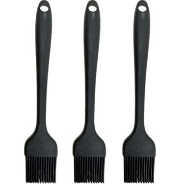 Imagem de Pincel de pastelaria para assar, pincel de silicone para cozinhar, escova de alimentos resistente ao calor de 315 °C para óleo e molho, pincéis de cozinha que não derramam para manteiga, pão, carne