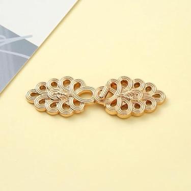 Imagem de Aperte o botão de cintura para mulheres saia calça jeans clipe de cintura ajustável broche de metal (B)