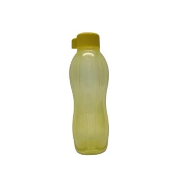 Imagem de Tupperware To Go Eco Garrafa de rosca amarela de 1,0 L EcoEasy para bebidas carbonatadas