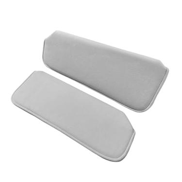 Imagem de Lizixny Viseira de sol do lado do passageiro do lado esquerdo do motorista serve para Chevy, GMC, Pickup, Truck 1988, 1989, 1990, 1991, 1992, 1993, 1994, 1995, 1996, 1997, 1998, pano cinza claro