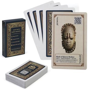 Imagem de merryhome Museum Deck – 54 Iconic Artworks Inspired by The Met, Educational Playing Cards with QR Audio Guides, Fun Family Deck & Unique Gift for Art Lovers & Travelers