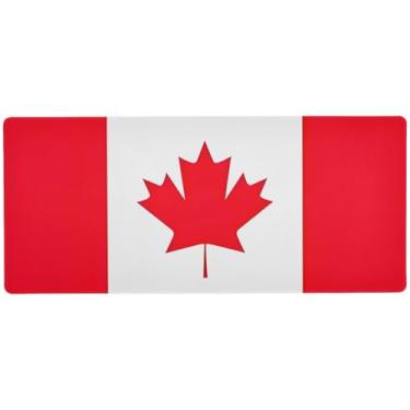 Imagem de Tapete de mouse com bandeira do Canadá, controle de precisão, mouse pad grande para jogos, 89,9 x 39,9 cm, mesa de escritório