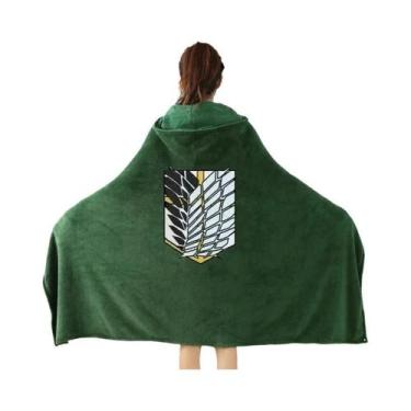 Imagem de Manta De Flanela Xadrez Levi Attack on Titan Asa Da Liberdade Shingeki