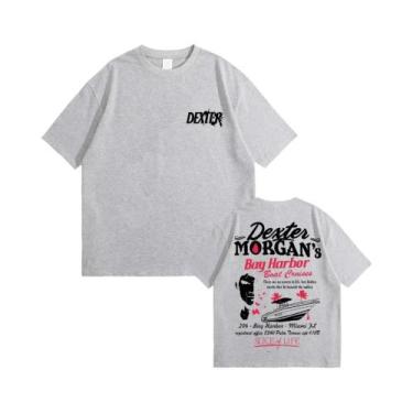 Imagem de Camisetas Unissex Oversized Vintage De Algodão Com Manga Curta E Estam